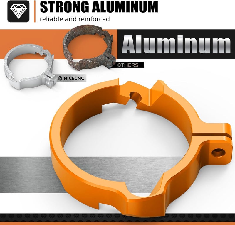 NICECNC Orange Flange Guard Compatible with KTM 250/300 EXC/XC/SX/XCW/XC-W Six Days/XC-W TPI 2017-2022 250/300 XC-W/EXC TPI 2023 See Fitment - Image 3